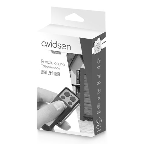 Télécommande 4 boutons à clapet pour motorisation de portail - AVIDSEN - 114253 pas cher Secondaire 5 L