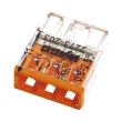 Borne pour boîtes de dérivation COMPACT avec boîtier transparent 3 conducteurs boîte de 100 - WAGO - 2273-203 pas cher