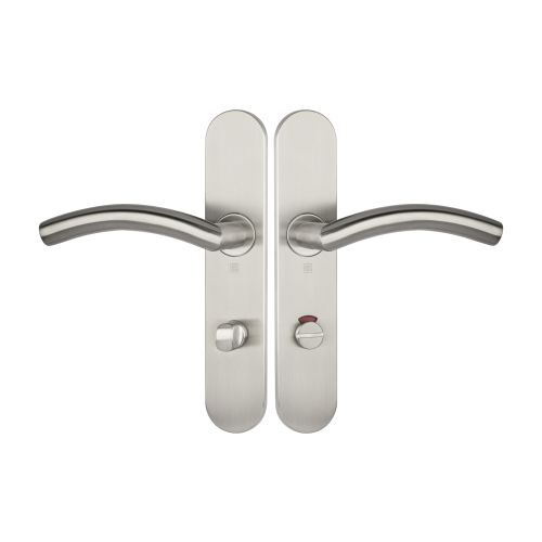 Ensemble sur plaques série JADE 1494 type condamnation à voyant finition inox brossé - HERACLES - B-INOX-SP18V pas cher