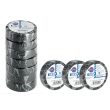 Lot de 10 rubans adhésifs ISOTAPE électricien noir - EUROCEL - 0150S1148 pas cher
