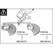 Syst&egrave;me d'aspiration GDE 230 FC-S pour meuleuse d'angle 230 mm - Profondeur maxi 60 mm BOSCH 1600A003DL photo du produit Secondaire 3 S