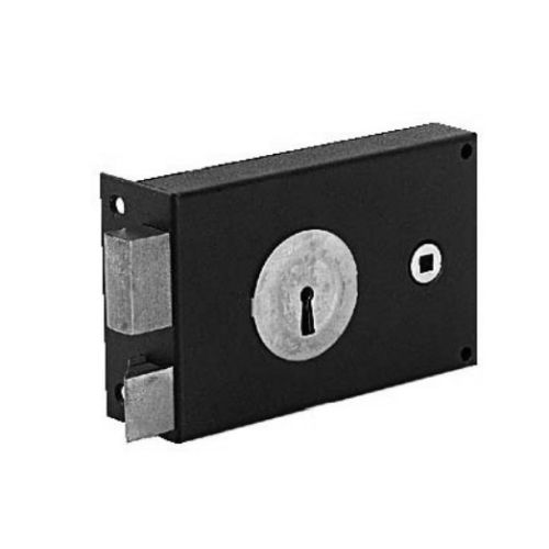 Serrure de grille 4 gorges horizontale fouillot cylindre 50mm 2 clés à gauche - JPM - 314000-02-2A pas cher
