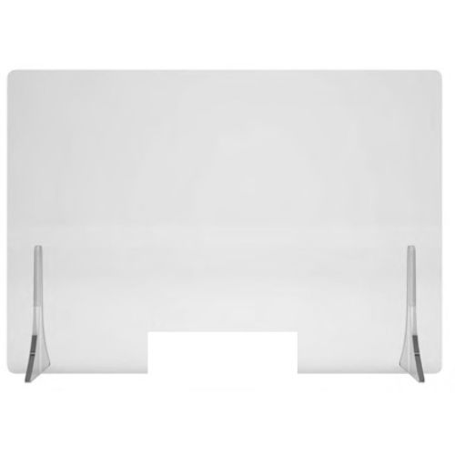 Ecran de protection en plexiglass avec pieds 1000x600x4mm - PLEXI-100 pas cher