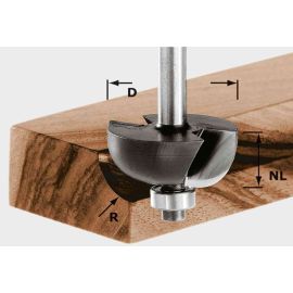 Fraise &agrave; gorge creuse Festool HW S8 D25,5/R6,35 KL - 491018 pas cher Principale M