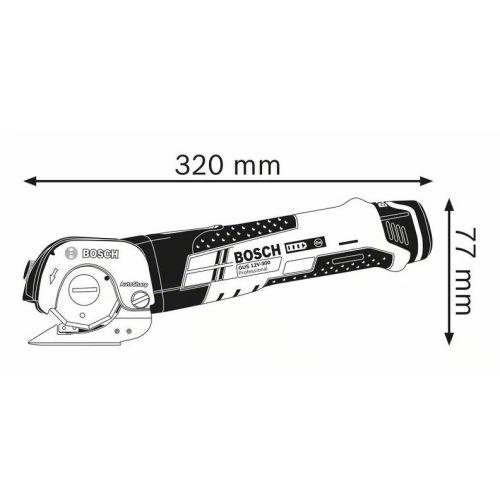 Cisaille universelle 12 V GUS 12V-300 (sans batterie ni chargeur) en coffret L-BOXX BOSCH 06019B2905 photo du produit Secondaire 3 L