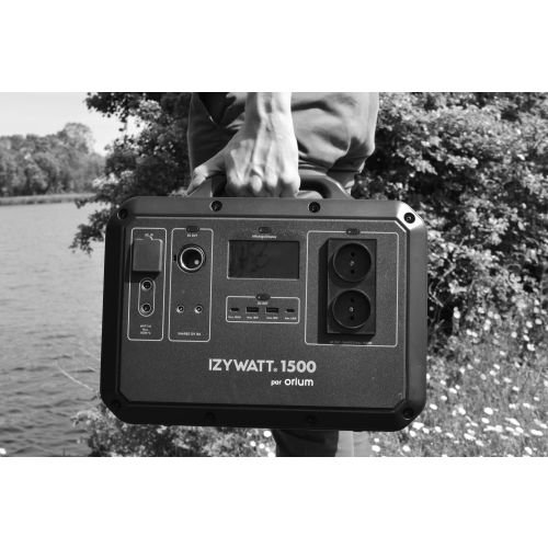 Pack station energie portative IZYWATT 1500 + panneau solaire pliant 400W - ORIUM - 39221 pas cher Secondaire 8 L