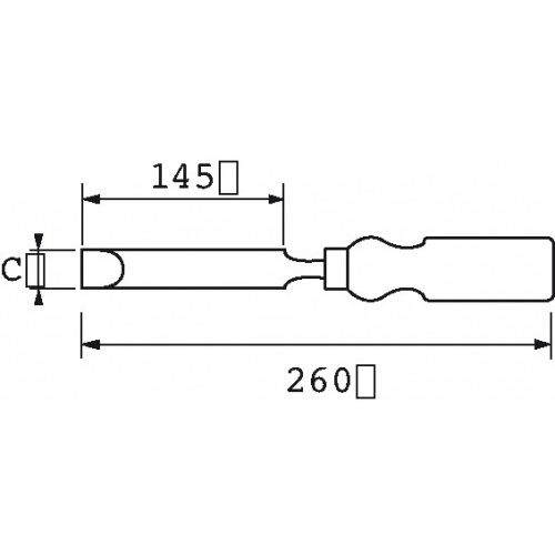 Ciseaux de sculpteur - SAM OUTILLAGE - B-607-10 pas cher Secondaire 1 L