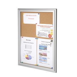 Vitrine d'intérieur NATURA Sata avec cadre en aluminium photo du produit Principale M