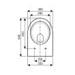 Pack cuvette suspendue PRIMA RIMFREE blanc GEBERIT 83983200 photo du produit Secondaire 1 S