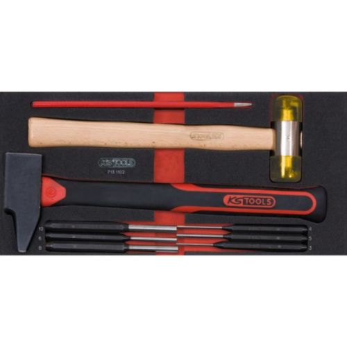 Module d'outils de frappe manche fibre 9 pièces KS TOOLS 713.1102 photo du produit