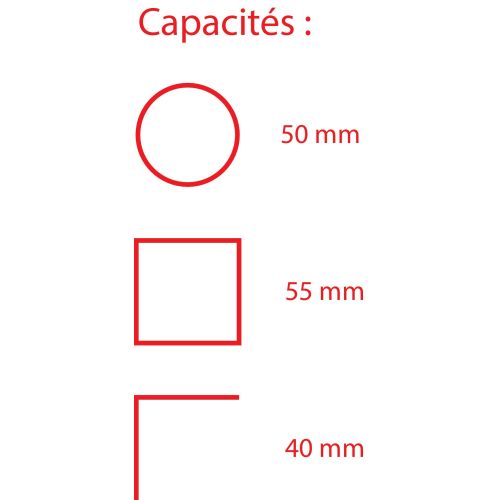 Pince étau bec court 220mm - HANGER - 233010 pas cher Secondaire 8 L