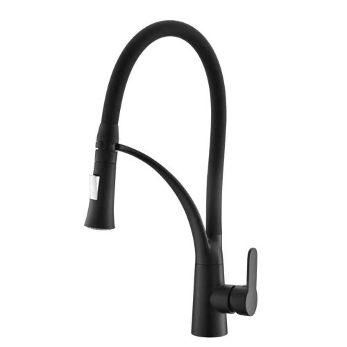 Robinet de cuisine noir mat CEPHISE - HUDOR - 80556 pas cher