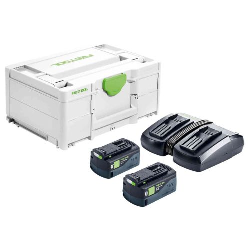 Set Énergie 18V + 2 batteries 5,2Ah + chargeur TCL 6 DUO + coffret SYSTAINER 3 - FESTOOL - 577075 photo du produit