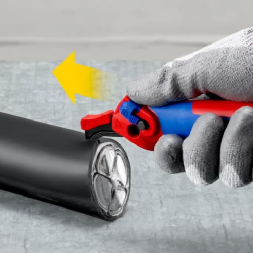 Couteau à dégainer avec sabot de guidage KNIPEX 16 50 145 SB photo du produit Secondaire 7 L