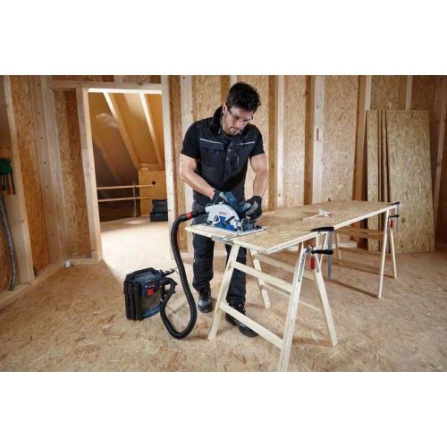 Scie circulaire 18V GKS 18V-68 GC + 2 batteries 5,5 Ah + chargeur + coffret L-BOXX BOSCH 06016B5130 photo du produit Secondaire 4 L