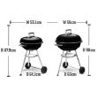 Barbecue charbon Compact Kettle 57cm - WEBER - 1321004 pas cher Secondaire 7 S