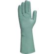 Gant de travail NITREX VE802 nitrile floqué coton 33 cm vert T9/10 DELTA PLUS VE802VE09 photo du produit Secondaire 1 S