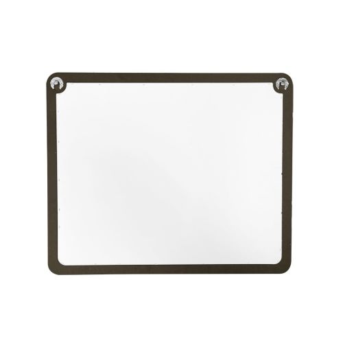Miroir sanitaire plat 490x710mm gris - SOCOMIX - MP 75-LUX GRIS pas cher Secondaire 3 L