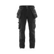 Pantalon de travail  X1900 artisan stretch 4D marine foncé/noir T40L - BLÅKLÄDER - 199816448699C146 pas cher