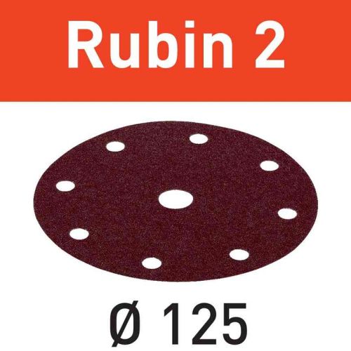 Abrasifs RUBIN 2 D125/8 P80 RU2/10 FESTOOL 499103 photo du produit