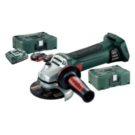 Meuleuse d'angle 18 V Metabo W 18 LTX 125 Quick + 2 batteries 5,5 Ah + chargeur + 2 Metaloc - 602174660 pas cher Principale M