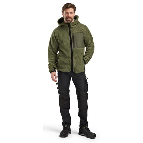 Veste polaire à capuche vert automne T4XL - BLÅKLÄDER - 4725295541094XL pas cher Secondaire 5 L