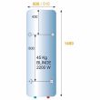 Chauffe-eau électrique BLINDÉE verticale murale monophasé 200L - CHAFFOTEAUX - 3000577 pas cher Secondaire 1 S