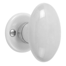 Bouton simple Merigous Oval Décor porcelaine - V3141114 pas cher Principale M