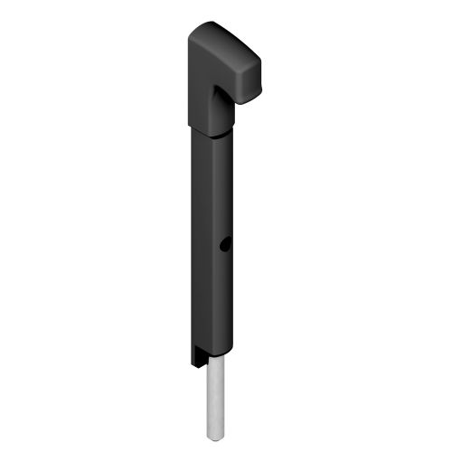 Verrou en applique Danaos tige inox longueur 281 mm noir RAL9005 LA CROISEE DS DS6368-013 photo du produit Principale L