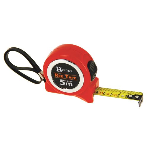 Mètre ruban 5 m x 19 mm 'Red Tape' - HANGER - 100022 pas cher