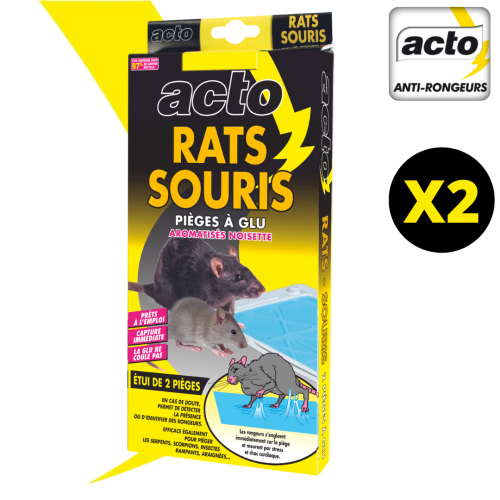 Piège à glu pour les rats et souris aromatisé noisette ACTO RONGEURS GLU1 photo du produit Secondaire 2 L