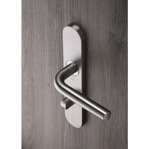 Ensemble sur plaques JADE série 1194 type condamnation à voyant finition inox - HERACLES - B-INOX-SP0V6 pas cher Secondaire 9 L