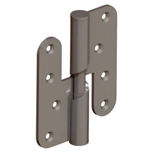 Paumelle h&eacute;lico&iuml;dale huisserie bois droite 100 x 86 mm MONIN 635060 photo du produit