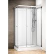 Cabine de douche rectangulaire SILVER INTEGRAL 120x80 DROITE BLANC - THALASSOR - SRIB1280D-ANGLE pas cher