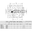 Chevilles à douille acier électro-zingué pour fixations lourdes TA M6 S avec vis boîte de 50 - FISCHER - 90249 pas cher Secondaire 1 S