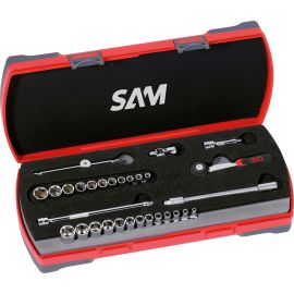 Coffret 1/4'' de 30 outils Sam outillage 6 pans - 73-RPM30 pas cher Principale M