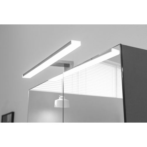 Spot de salle de bains avec éclairage LED chrome 5,2x30cm - PRADEL - 680321 pas cher