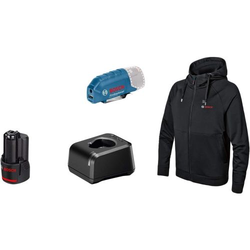 Veste chauffante GHH 12 + 18V XA GAA 12V-21 taille 2XL 1 x 2Ah BOSCH 06188000GF photo du produit
