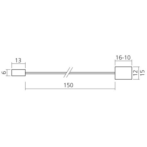 Fil pour bande LED 8 mm de longueur 150 mm LMC FIL18 photo du produit Secondaire 1 L