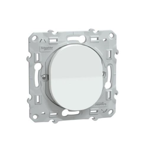 Mécanisme bouton poussoir OVALIS 10 A blanc SCHNEIDER S320206 photo du produit