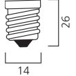 Lampe fluo-compacte MINI-LYNX SPIRAL Fast-Start 827 E14 8 W SYLVANIA 0035219 photo du produit Secondaire 1 S