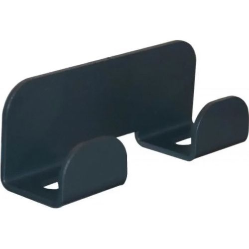 Patère magnétique double noir RAL9005 fine texture - DEVISMES - 12180/9005FT pas cher