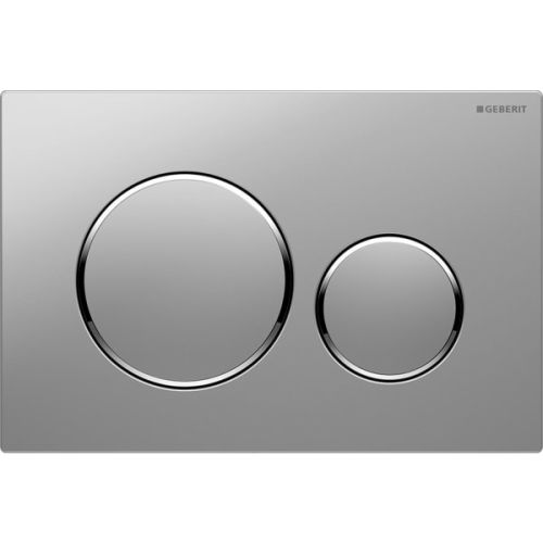 Plaque de déclenchement WC pour réservoir SIGMA 20 chromé mat - GEBERIT - 115.882.KN.1 pas cher