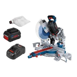 Scie à onglets Biturbo 18V Bosch GCM 18V-305 GDC + 2 batteries 5,5 Ah + chargeur - 0601B43002 photo du produit Principale M