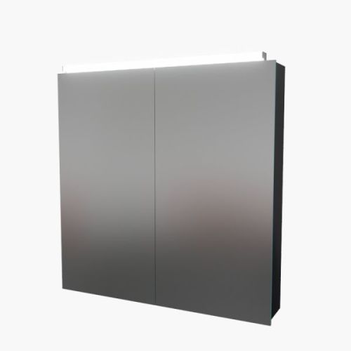 Armoir miroir Mirbox avec éclairage LED 60x60cm - CUISIBANE - S02MIRBOX60 pas cher Secondaire 1 L