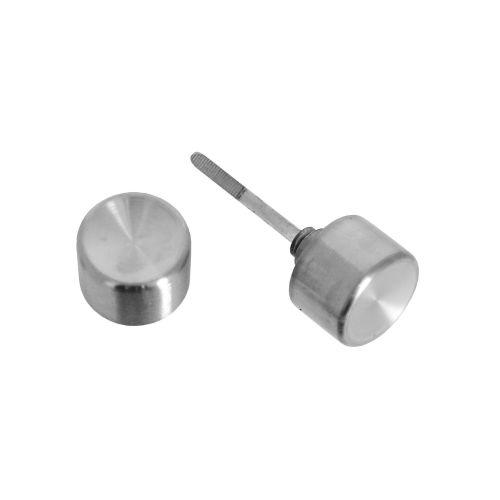 Ensemble à bouton sur plaque horizontale pour clé I finition inox brossé - BRICARD - 2036021 pas cher Secondaire 1 L