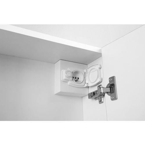 Armoire de toilette à LED modèle CONTEMPORAINE 60x60cm - PRADEL - 736452 pas cher Secondaire 3 L