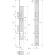 Serrure monopoint à larder cylindre pêne dormant demi-tour longueur 36mm - STREMLER - 2460.36.0 pas cher Secondaire 2 S