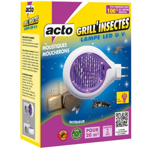 Lampe LED UV Grill'insectes pour intérieur ACTO INSECTICIDES LAMP7 photo du produit