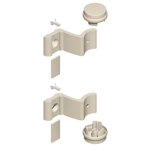 KIT POIGNEE DIVA XI D40MM ALU RAL9006 photo du produit Principale L